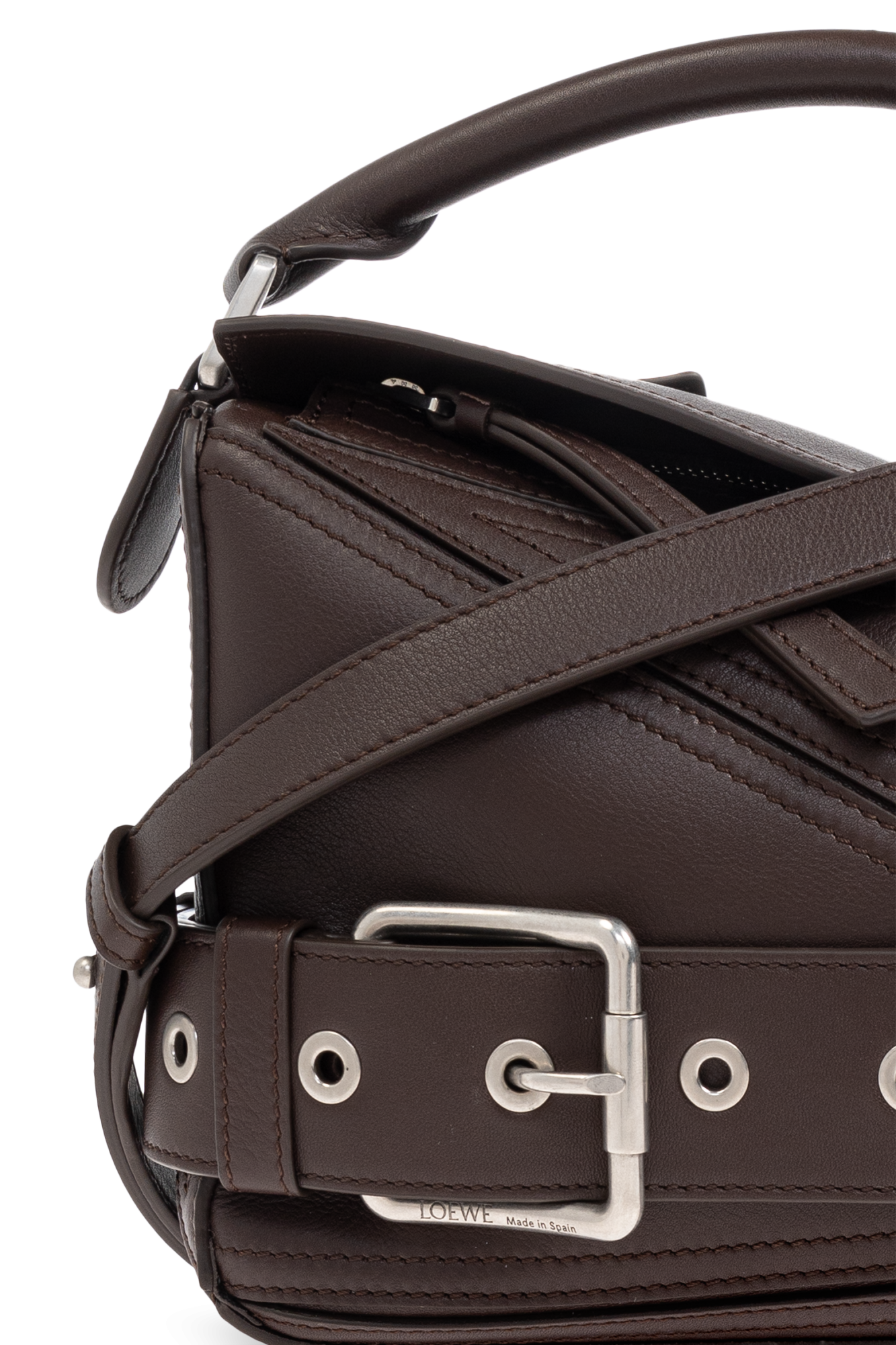 Brown Handbag `Small Puzzle` Loewe - Vitkac AS